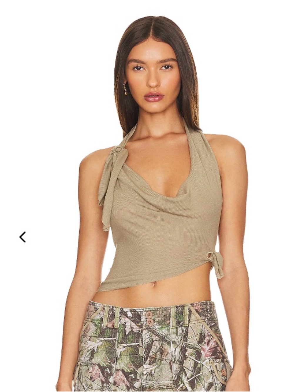 Sami Miro Tied Up Halter Top // XS